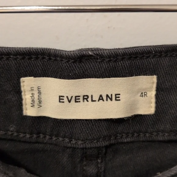 Everlane Black Straight Jeans Size 4R - Picture 2 of 7